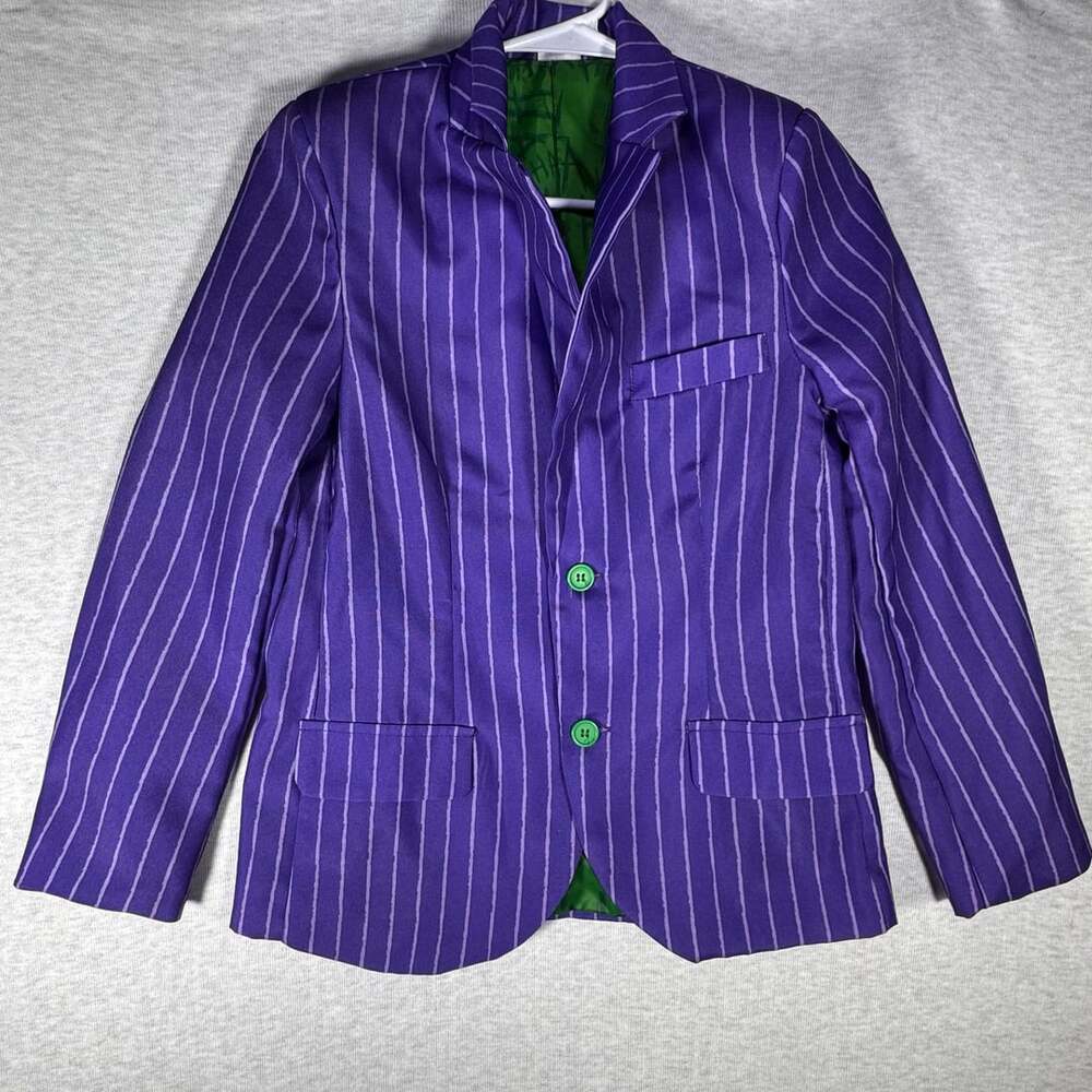 DC Comics The Joker Purple Pinstripe Costume Suit Jacket Spirit Halloween